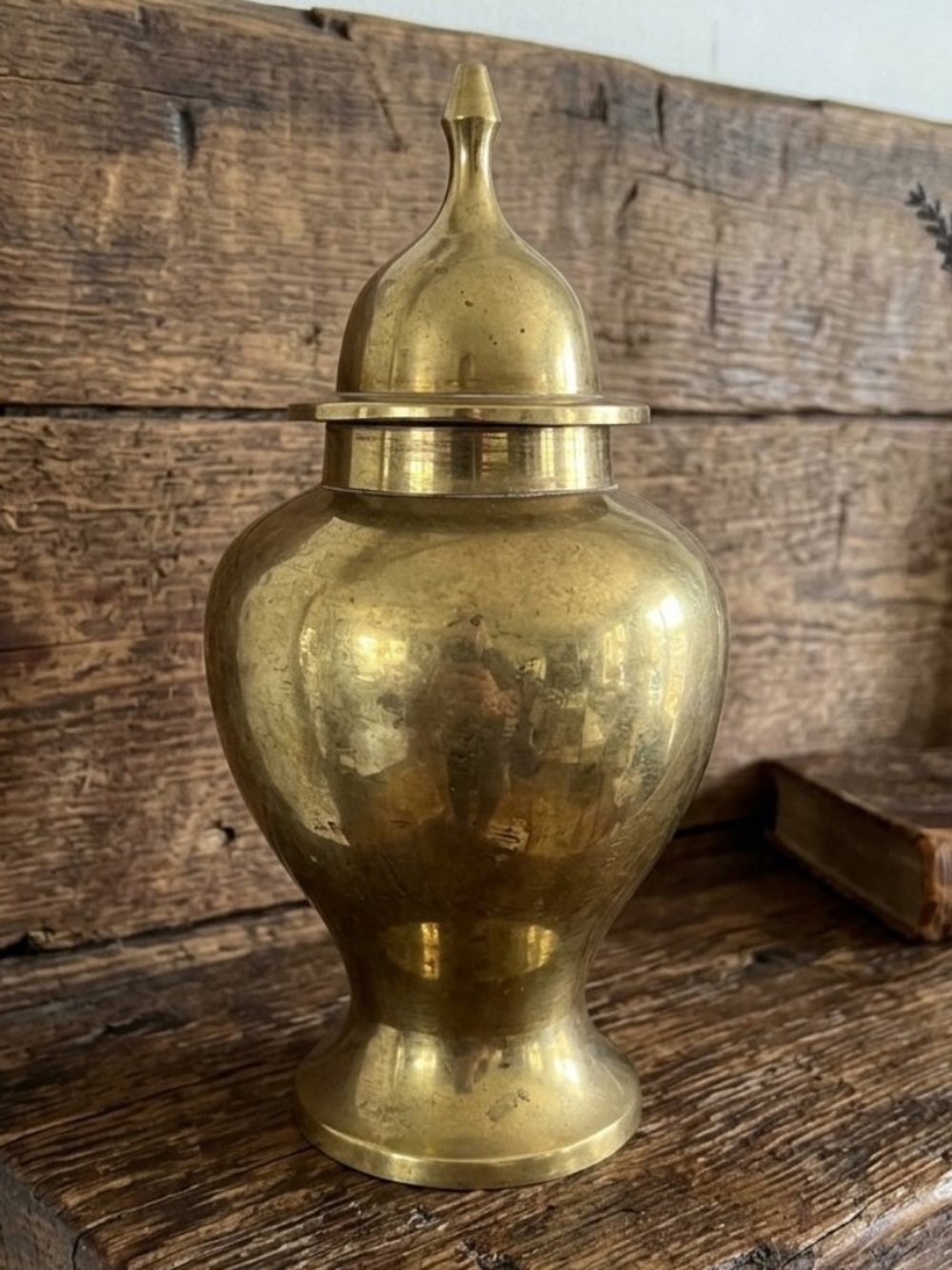 Vintage Brass Decorative Lidded Urn
Patina
Gold Accent Home Décor